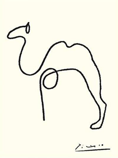 Picasso illustration one line